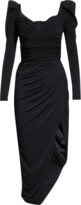 Thumbnail for your product : Jovani Ruched Puff-Sleeve Sweetheart Dress