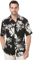 Thumbnail for your product : Cubavera Short Sleeve Geometric Leaf Print Shirt