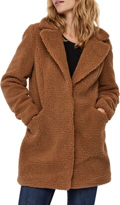 Vero Moda Donna Faux Fur Teddy Jacket - ShopStyle