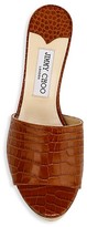 Thumbnail for your product : Jimmy Choo DeeDee Croc-Embossed Leather Platform Mules