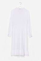 Thumbnail for your product : Nasty Gal Womens Lace Take Our Time Relaxed Midi Dress - White - 8