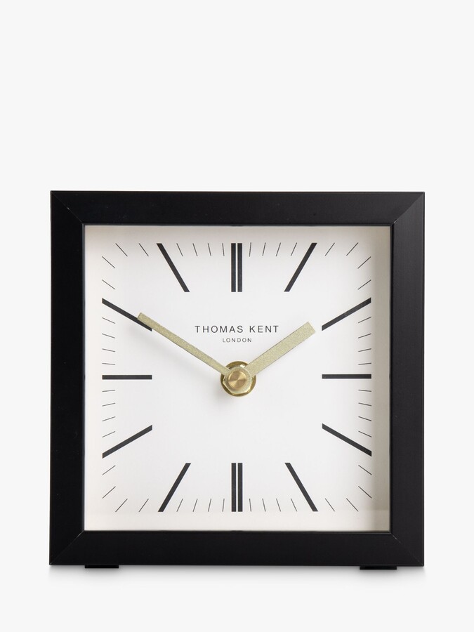 Thomas Kent Square Analogue Mantel Clock, 14cm, Black ShopStyle