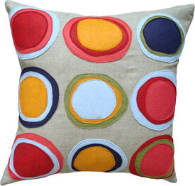 Balanced Design Linen Throw Pillow