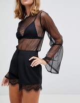 Thumbnail for your product : Missguided Petite Lace Trim Shorts