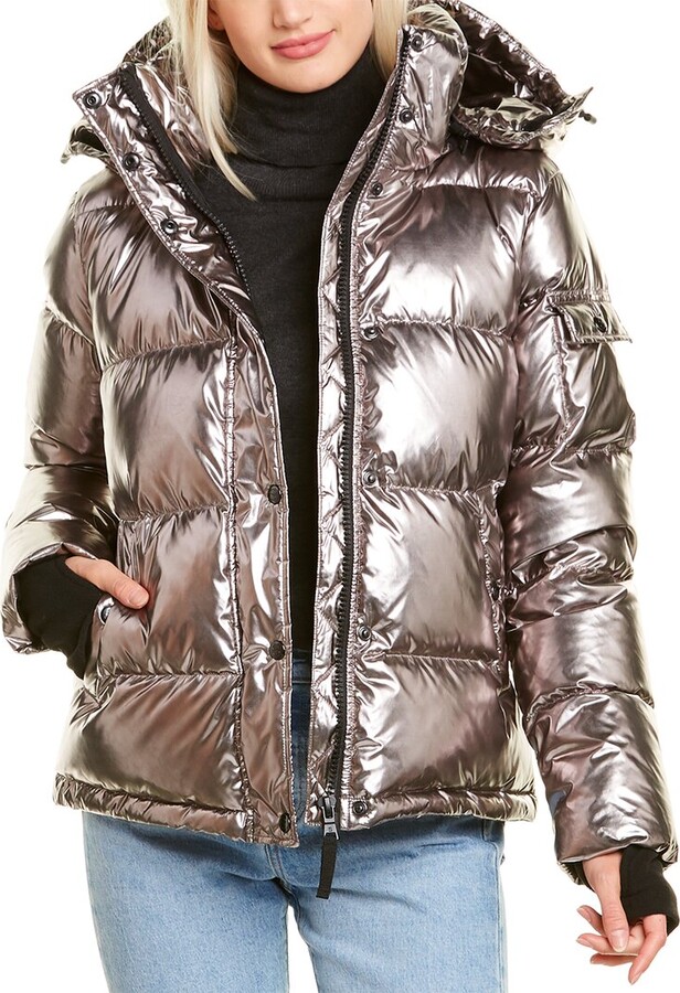 S13 Metallic Ella Puffer Down Jacket - ShopStyle