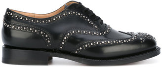 Church's stud-brogued oxfords - men - Calf Leather/Leather/metal - 5