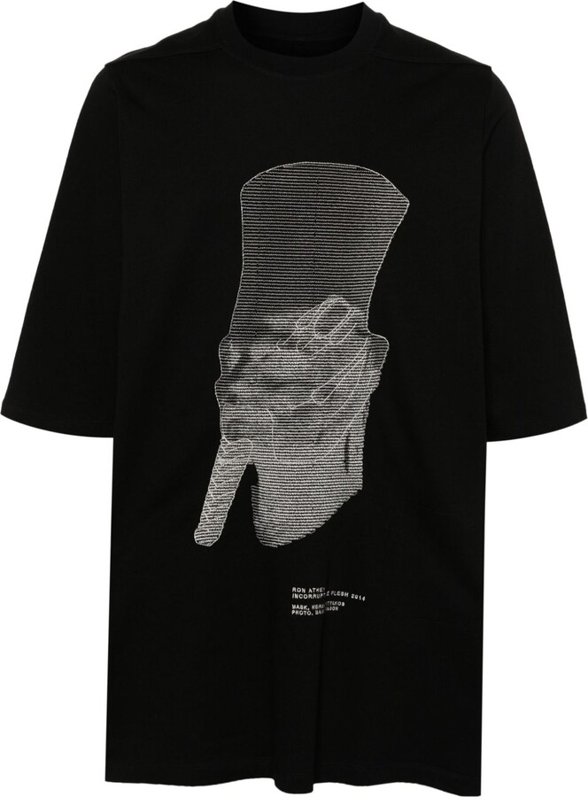 Rick Owens Black Ron Jumbo SS Cotton T-Shirt