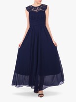 Thumbnail for your product : Jolie Moi Cap Sleeve Flared Maxi Dress