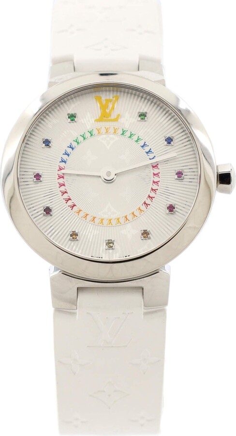 Louis Vuitton 2000s Pre-Owned Tambour 24mm - White for Women