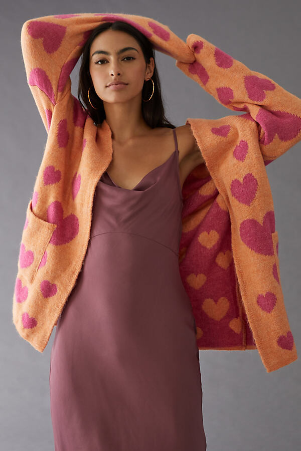 Maeve Hearts Cardigan Sweater Assorted ShopStyle