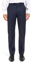 Thumbnail for your product : Men's John W. Nordstrom Flat Front Solid Wool Trousers