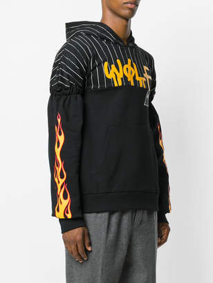 Palm Angels flame printed sweater