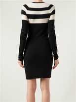 Thumbnail for your product : Alexander Wang T By Stripe Long Sleeve Dress