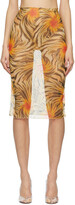 Thumbnail for your product : KIM SHUI Orange Mesh Tropic Skirt