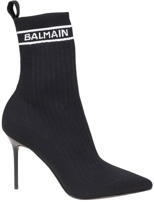 Balmain Skye Knit Ankle Boots