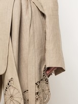 Thumbnail for your product : Oscar de la Renta Draped Lace-Panelled Blazer