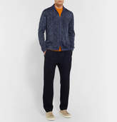 Thumbnail for your product : Massimo Alba Shawl-Collar Printed Cotton And Cashmere-Blend Cardigan