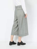 Thumbnail for your product : Comme des Garcons cropped wide leg trousers