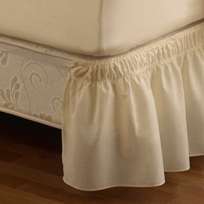Ruffled Solid Adjustable Bed Skirt In, Bed Bath And Beyond Twin Bedskirt