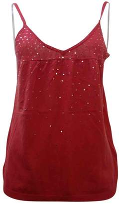 Pablo Red Cotton Top for Women