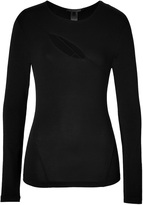 Thumbnail for your product : Donna Karan Top with Cutout in Black Gr. L