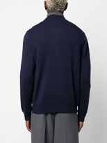 Thumbnail for your product : Polo Ralph Lauren Zip-Up Felted Wool Navy Jumper