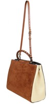Thumbnail for your product : Jimmy Choo Varenne Top Handle L Bag In Suede And Raffia