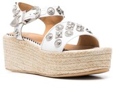 Thumbnail for your product : Toga Pulla Studded Buckle 70mm Platform Espadrilles
