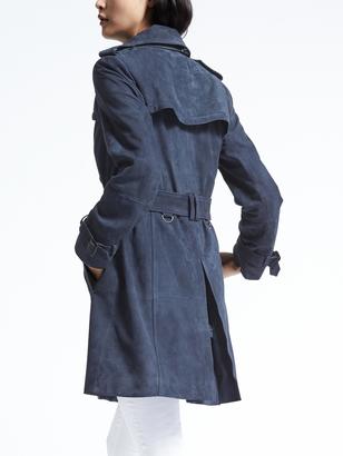 Banana Republic Classic Suede Trench