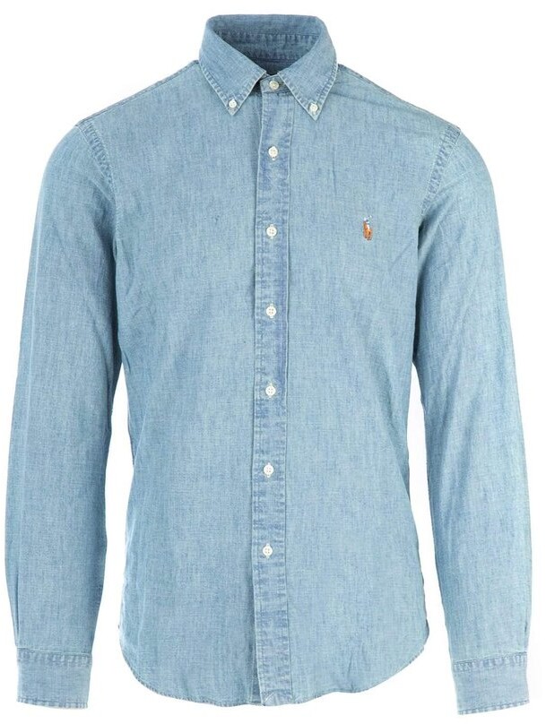 Polo Ralph Lauren Logo Embroidered Chambray Shirt - ShopStyle