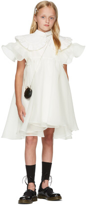SHUSHU/TONG SSENSE Exclusive Kids White Organza Double Layer Dress