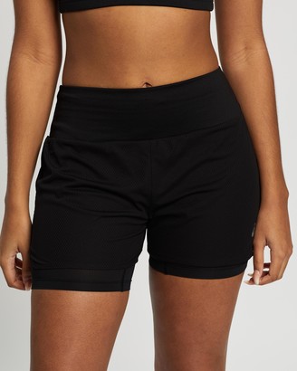 Asics Women's Black Shorts - Ventilate 2-N-1 3.5 Inch Shorts