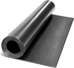 OFFICE FURNITURE 4 LESS Fitness Equipment Mat And Floor Protector Compatible For Treadmills, Elliptical, Exercise Bikes, 78 X 36, Black