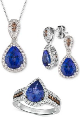 LeVian Blueberry Tanzanite 2 Ct. T.W. Diamond 5 8 Ct. T.W. Jewelry Collection In 14k White Gold