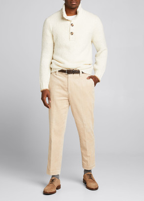 mens cropped corduroy pants