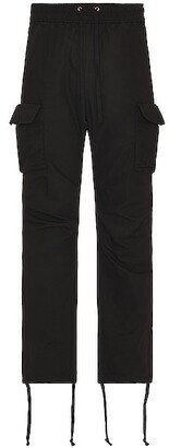 Topman wide leg cotton sateen pants in black