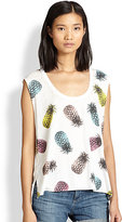 Thumbnail for your product : Chaser Pineapple Party Printed Muscle Tee