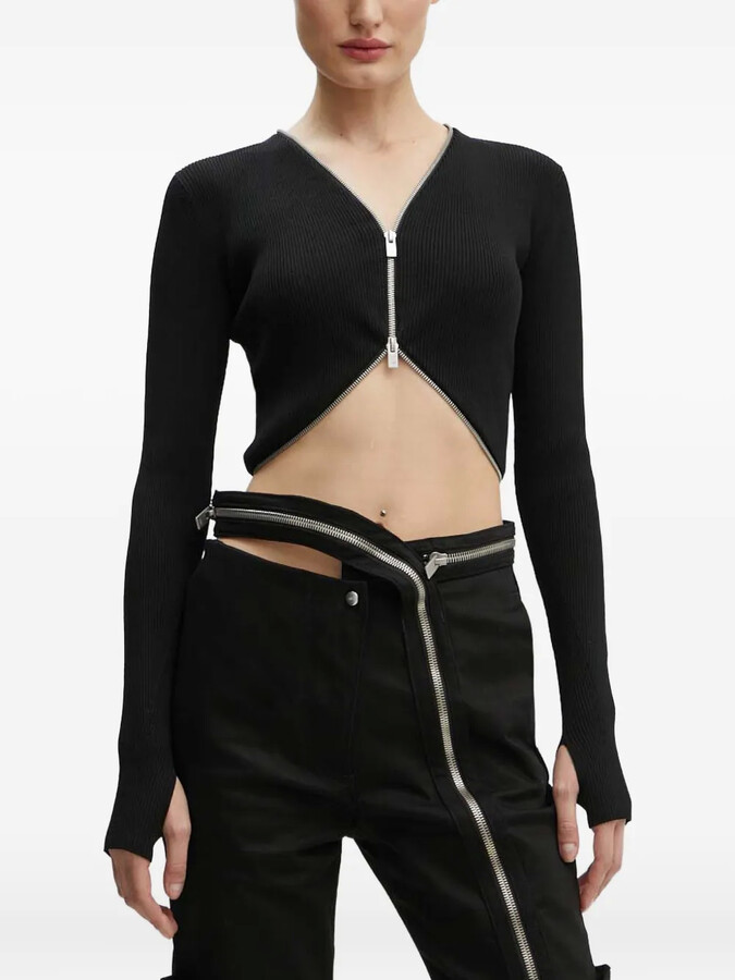 Heliot Emil Zip-Fastening Knitted Top