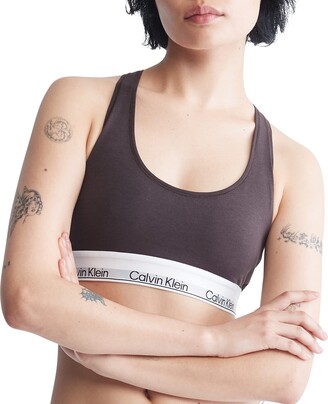 Calvin Klein Women's Modern Cotton Naturals Unlined Wireless Bralette -  ShopStyle Bras