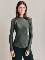 Thumbnail for your product : Ghost Mika Satin Turtleneck Top
