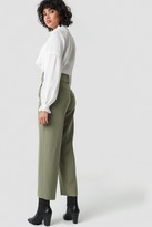 Thumbnail for your product : NA-KD Asymmetric Belted Suit Pants