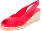 Thumbnail for your product : Castaner Canvas Slingback Wedges