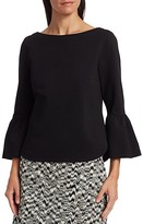Thumbnail for your product : Akris Punto Bell-Sleeve Stretch Jersey Top