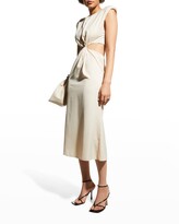 Thumbnail for your product : Misha Collection Domenica Strong-Shoulder Cutout Dress