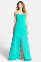 Thumbnail for your product : Erin Fetherston ERIN 'Gisele' Strapless Chiffon Gown