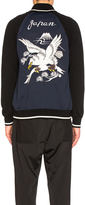 Thumbnail for your product : Junya Watanabe Polyester & Wool Jersey Eagle Pattern Embroidered Jacket