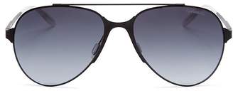 Carrera Aviator Double Bar Sunglasses, 57mm