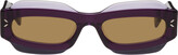 Thumbnail for your product : McQ Purple Rectangular Sunglasses