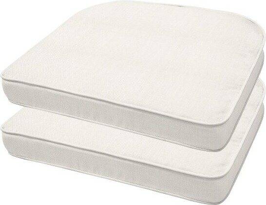 Honeycomb Outdoor HoneycombOutdoorRoundedSeatPad(2-Pack)-TexturedSolidBone