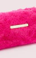 Thumbnail for your product : PrettyLittleThing Mint Faux Fur Make Up Bag